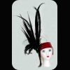 Black Feathered Hat